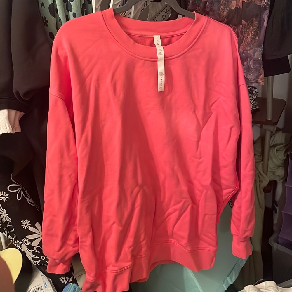 Lululemon pullover in guava pink